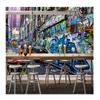 Vintage Mural 3d Graffiti Wallpaper Restaurant Cafe Background Wall Decoration Mural