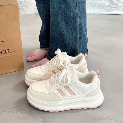 Popular Little White Shoes Women's Small Versatile Thick Baseplate Shoes 2025 Summer New Niche Super Fire Sports Casual Shoes