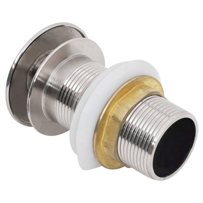 Drain à poussoir - vidaXL - Sans débordement - Chrome - 6,4x6,4x9,1 cm - Facile à nettoyer