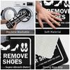 Please Take Off Your Shoes Front Door Mat Anti-Slip Outdoor Absorbent  Doormat Garden Garage Entrance Rug Carpet