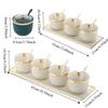 Plastic Seasoning Storage Box 3/4 Grid Salt Suger Jar Household Spice Jar  Suger
