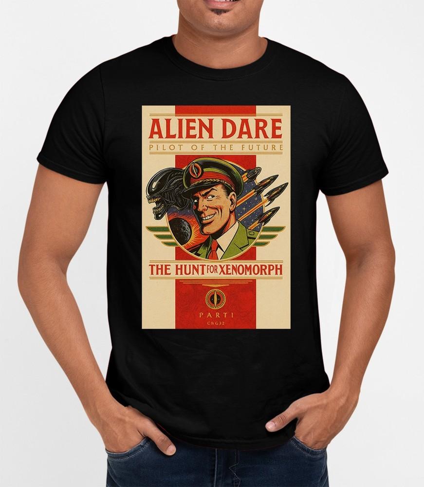 Aliens Dan Dare T-Shirt Cool Retro Movie Film Classic Tee Gift Xmas Unisex T-Shirt XXXL