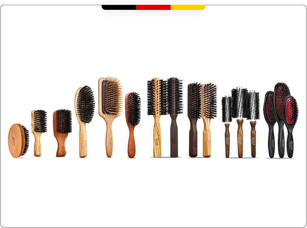 SHASH Hair Brush natural boar bristle hair brush for for thin to normal made in Germany with wooden hair brush Men's - 100% men, hair,