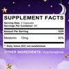 Pure Melatonin 10mg Strength Capsules for Natural Body Sleep Cycle Support, 120 Dietary Supplement Capsules