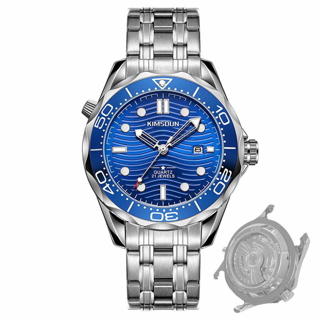 Men's Waterproof Luminous Running Alarm Clock Watch