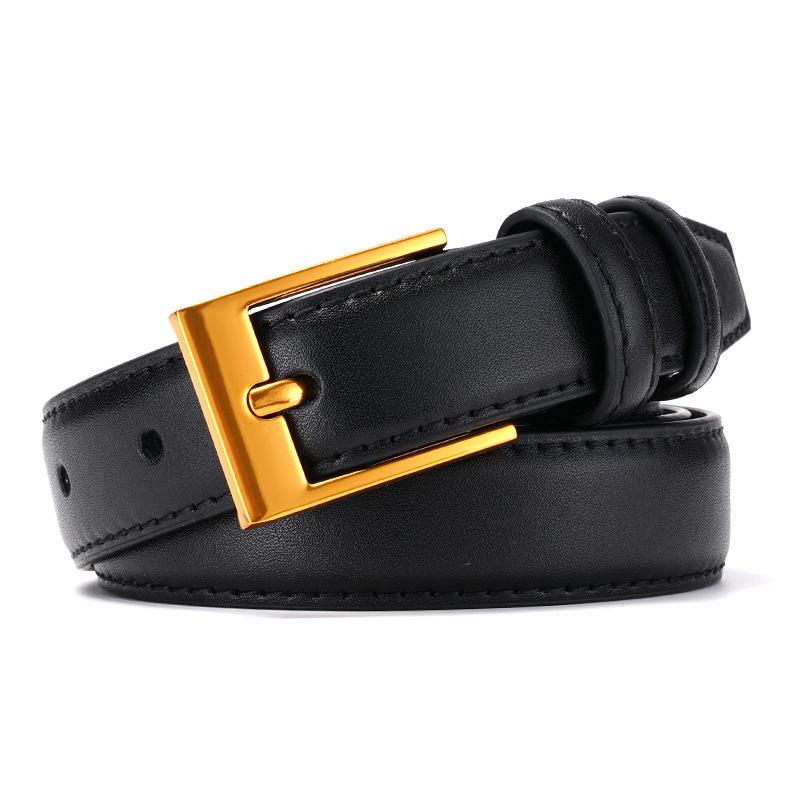 A New Trend In Fashion for Women: A Slimming Formal Belt with A Pin Buckle, A Versatile Korean-style Women's Belt