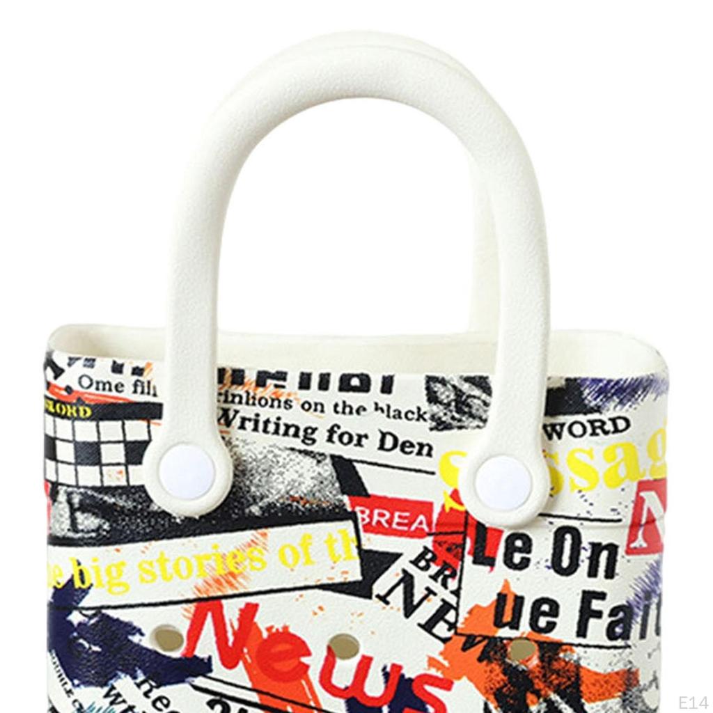 Womens Beach Hole Bag Basket Travel Tote for Boat Shopping