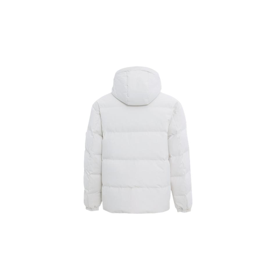 Converse Down Jackets Men's White Hooded Moderate MCJ116-W2Y