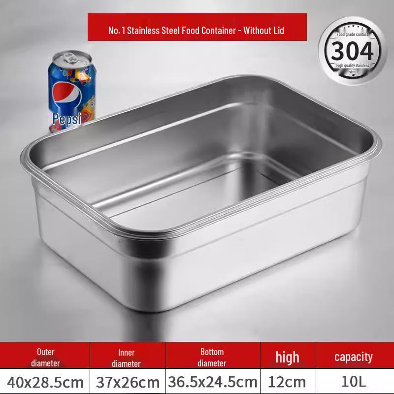 

Extra Large 304 Stainless Steel Sealed Food Storage Container