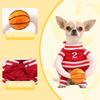 Halloween Basket-ball Costumes d'animaux de compagnie Réglable Amusant Fête Vêtements de chiot Joueur de sport Vêtements de cosplay Pour petits chiens Chats Chihuahua