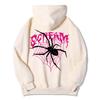 Scream Spiders & Cobwebs Potisk Dámské Mikiny Harajuku Oversize Hoody Móda Volné oblečení Pohodlná Mikina Žena