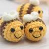 Fertigprodukt Fettbienen Anhänger Handgestrickt Insekt Häkeln Schlüsselanhänger Tierpuppe