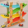 Four-layer Inertia Car Toys Traffic Theme Gravity Race Track Toy Wooden Gliders Track  Boys Girls