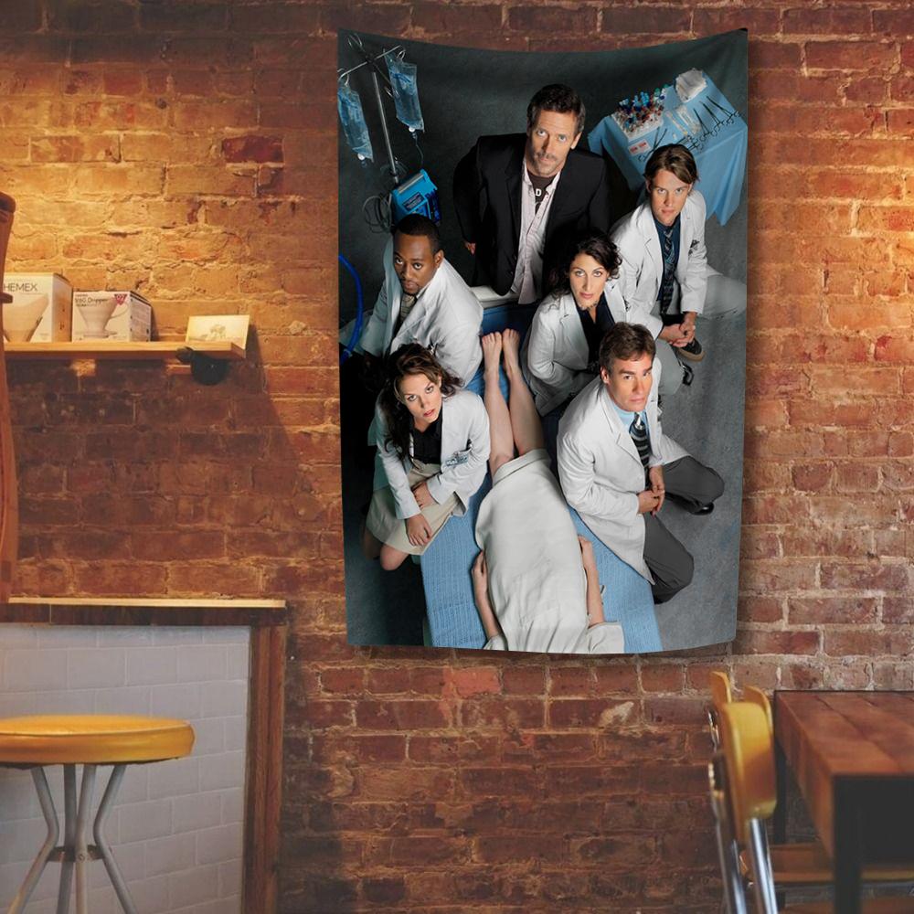 House The Doctor Tapestry Classic TV Home Decor Wall Hanging Coverings For Bedroom Dorm Living Room Background Cloth Fans Gift