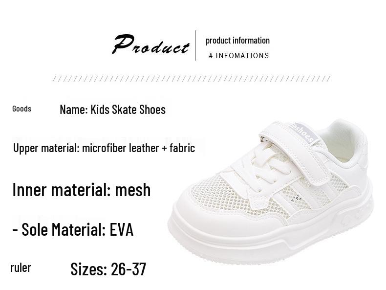 2026 Summer New Arrivals: Kids' Breathable Skate Shoes | Casual & Soft Sole for Boys & Girls