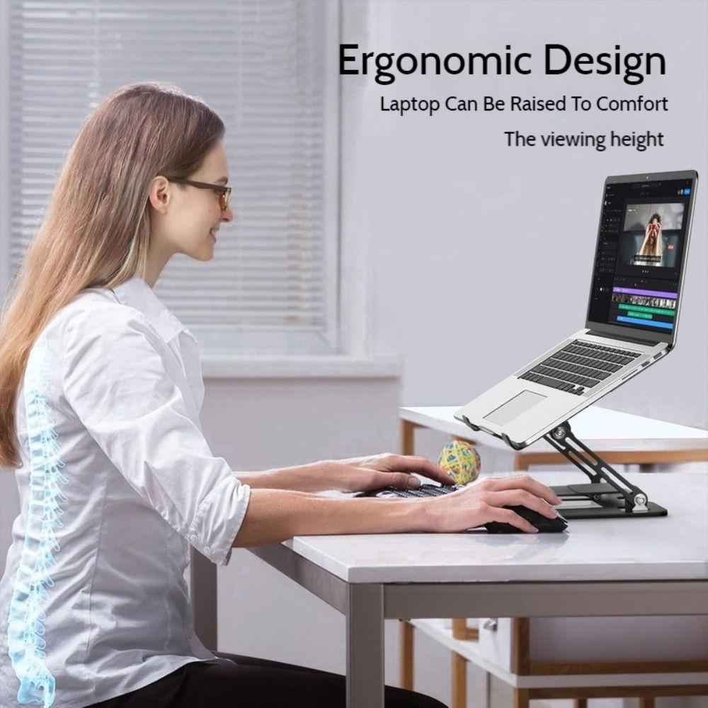 Foldable 2-in-1 Laptop Stand Vertical Cooling Bracket High Quality Tablet Stand Office