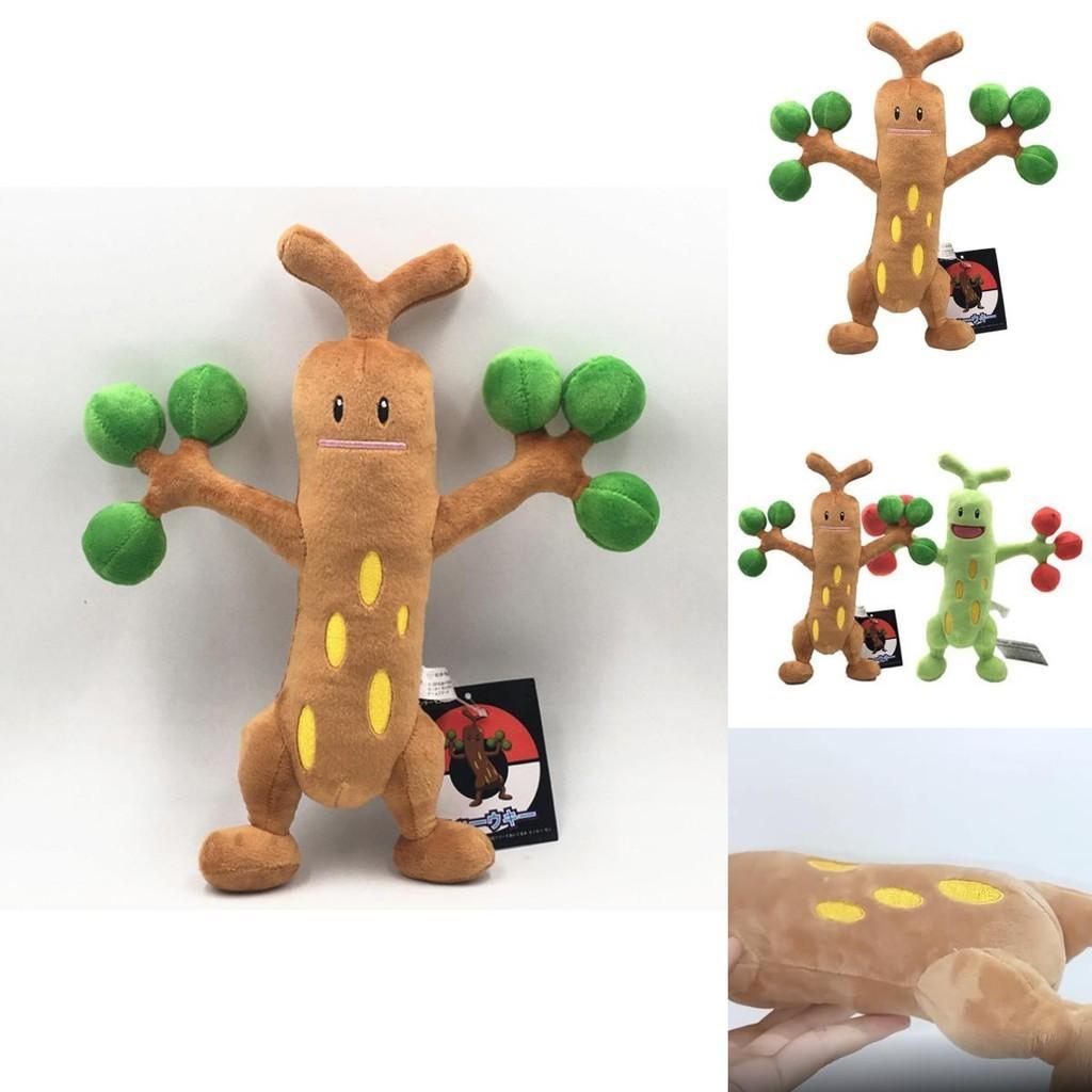 Cute And Soft Xiao Jing Ling Tree Monster Plush Toy Cartoon Style Green Color 30cm Height