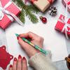 15/30 Stück Weihnachten 0,5 mm Gelschreiber, Schneemann Rentier Weihnachtsmann Aufdruck Dekorativ Büro Schule Klick-Typ Unterschrift Schreiben Geschenk