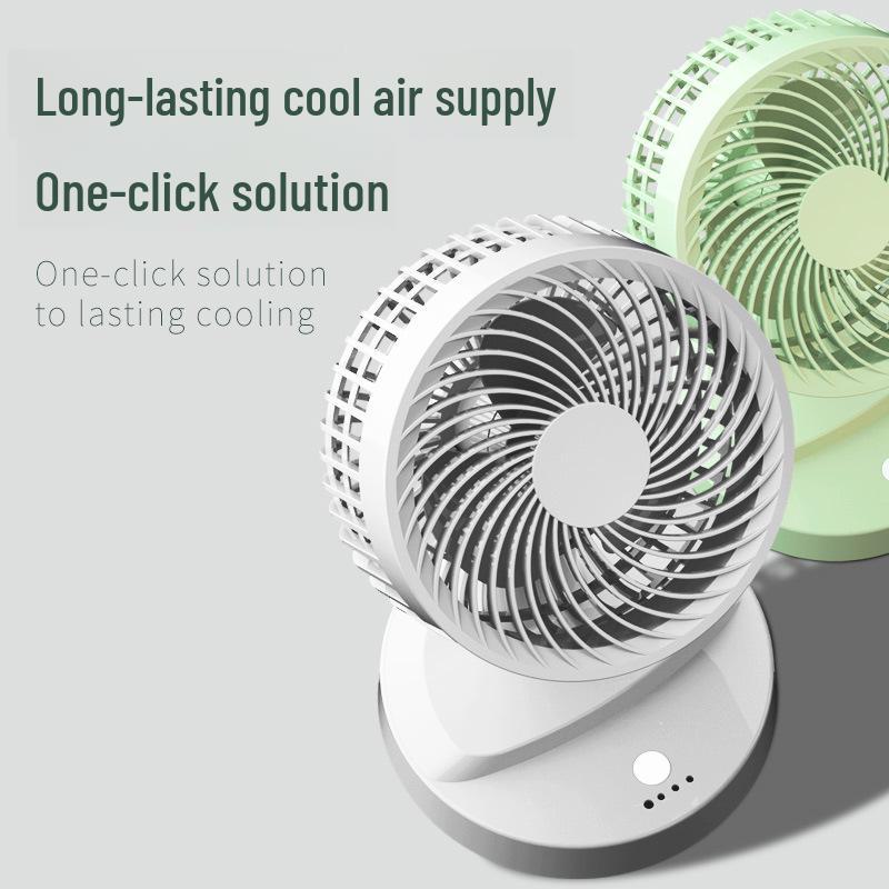 7-Zoll USB Tragbarer Luftzirkulationsventilator für Zuhause, Büro oder Wohnheim mit Verstellbarem Tischständer