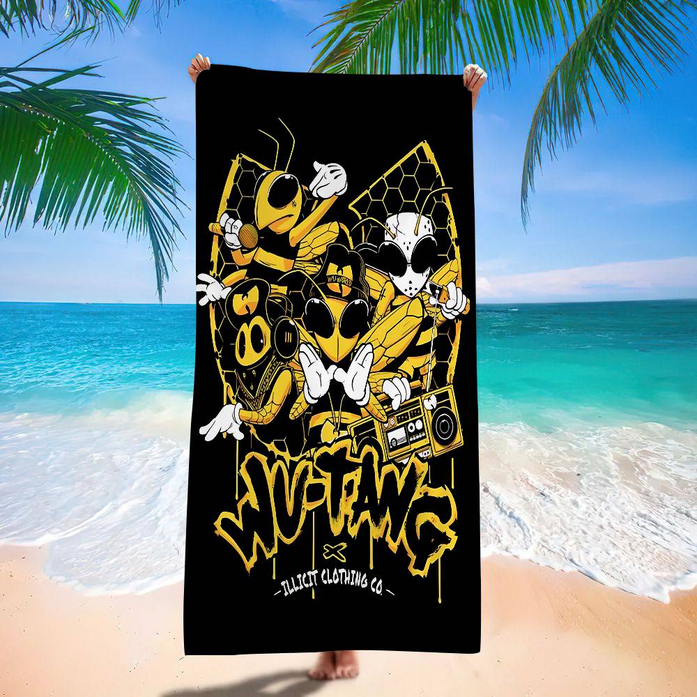 Hip Hop Group W-Wu Tang Big Microfiber Beach Towels Quick Dry Towel Sand Beach Towels Pool Towel For Travel Swim Pool Yoga