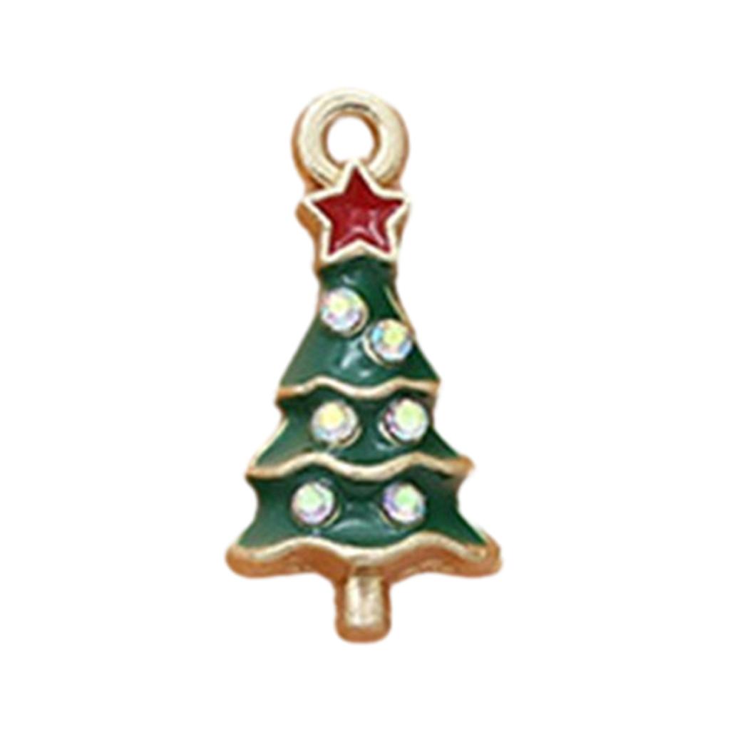 Christmas Tree Charms Jewelry Making Charms Pendant for Necklace Bracelet Earring Making Cristmas Stocking Stuffer