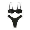Plus Size European & American Triangle Bikini - Sexy Two-Piece Swimsuit for Women