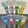 Luminous Jellyfish Light-Up Pen with Real Specimen - Cute Student Stationery Featuring Piggy and Bear Designs