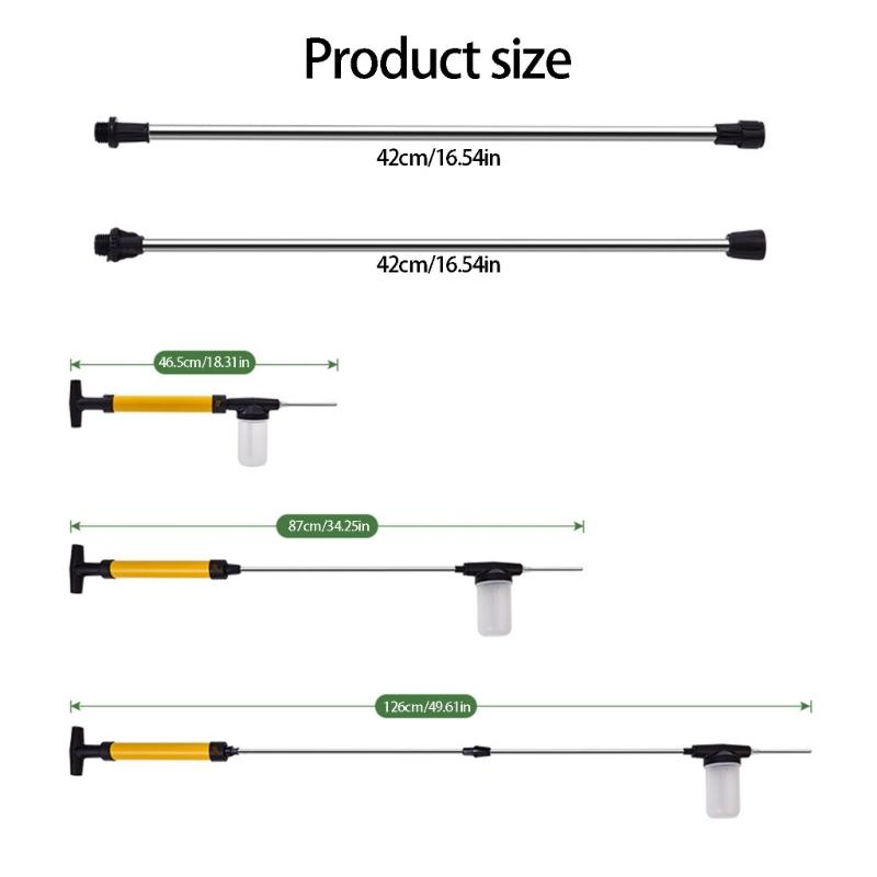 Large Capacity Cordless Pollinator Sprayer Detachable Extension Rod Stainless Steel Nozzle For Greenhouses Use