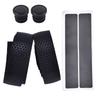 1 Pair PU+EVA Bike Handlebar Tapes Anti Skid Honeycomb Handlebar Grip Tapes with Bar End Plugs Shock Absorption Bicycle Bar Tape