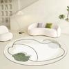 Modern Simple Round Crystal Velvet Carpet Easy To Care Computer Chair Floor Mat Bedroom Dresser Floor Mat Home Decor
