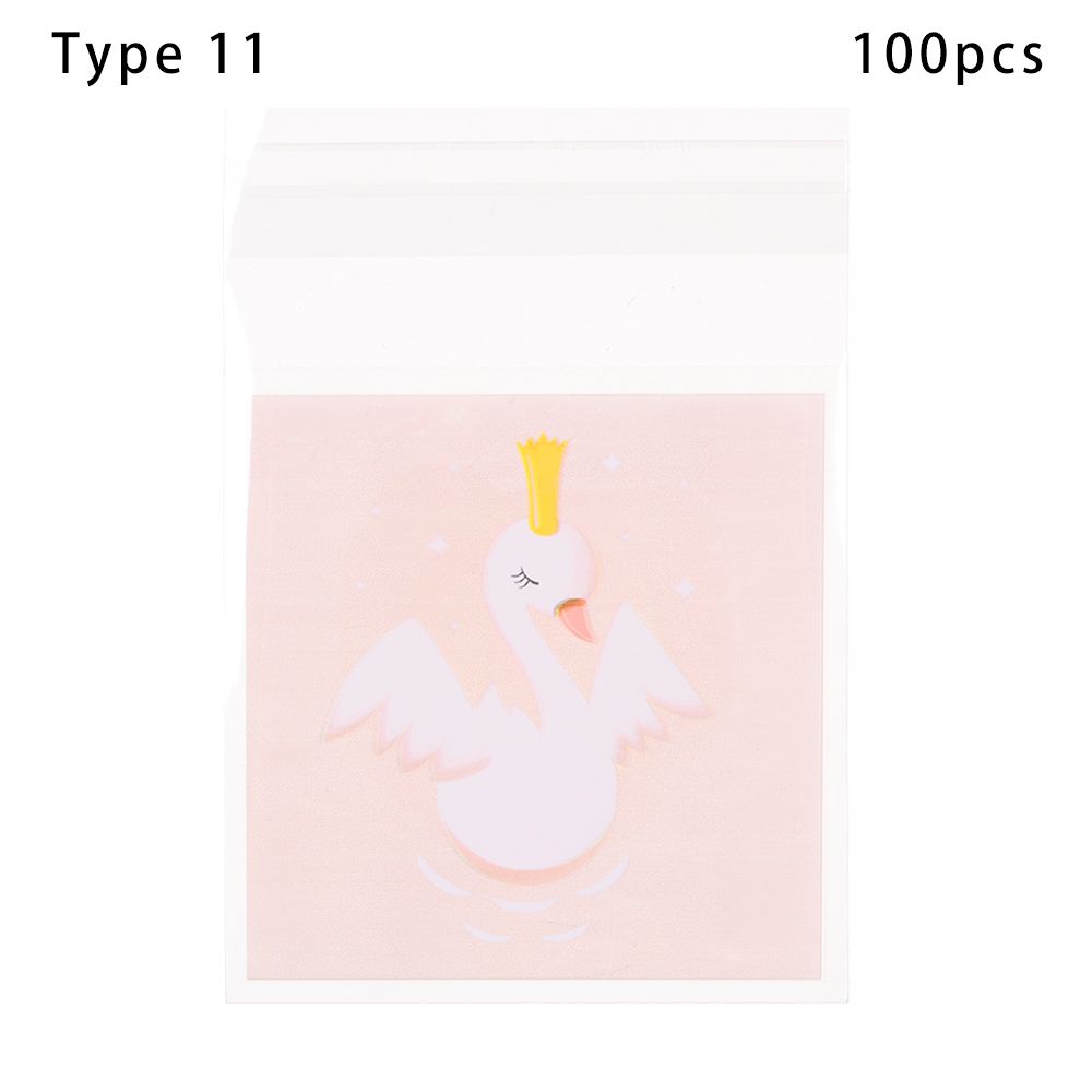 Quality Gift Packages Party Supplies Cute Bow Design Self-Adhesive Candy Bag Plastic Cookie Pocket