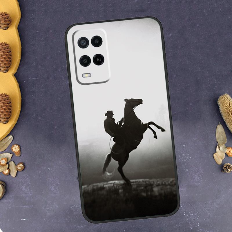 Rodeo Cowboy Lasso Horses Phone Case For Oppo A40 A60 A80 A78 A98 A18 A38 A58 A74 A94 A54 A16 A76 A96 A15 A17 A77 A57S