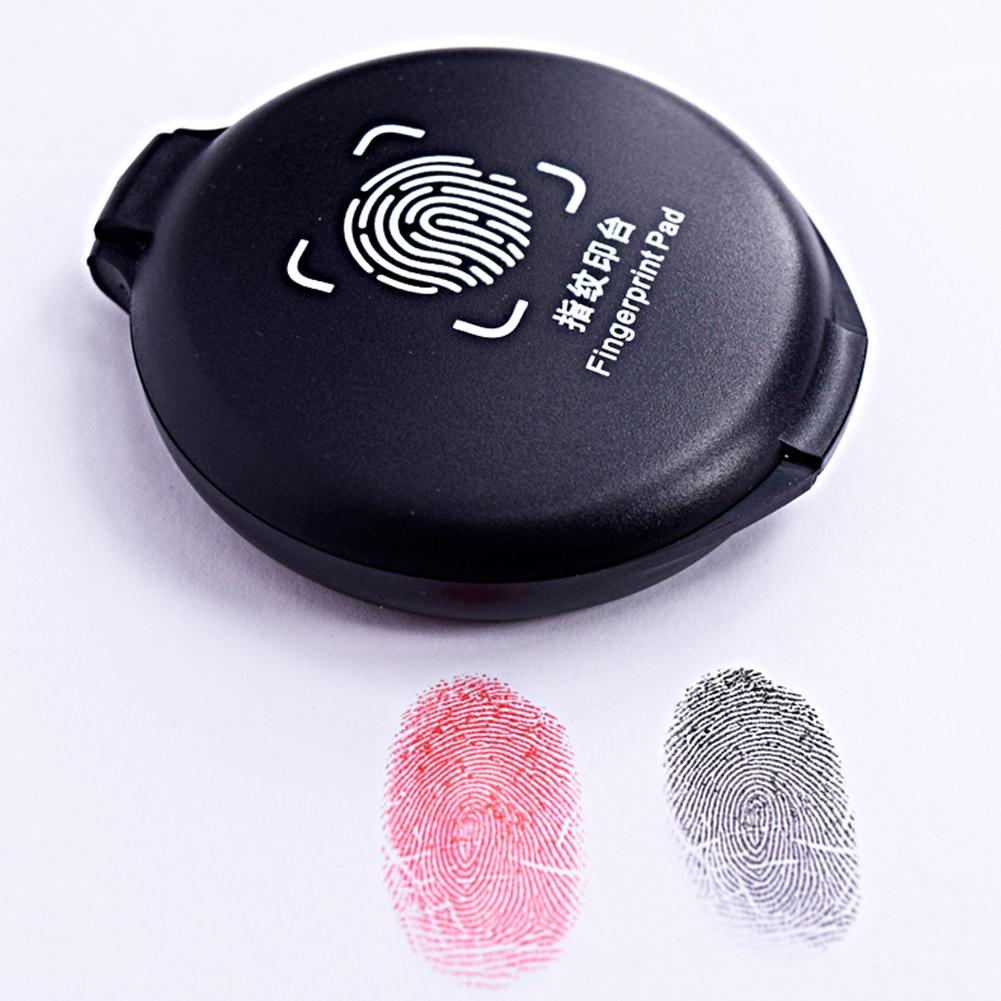 1pcs Fingerprint Stamp Pad Thumbprint Ink Pad For Notary Supplies Cards Security Fingerprint ID X8M7