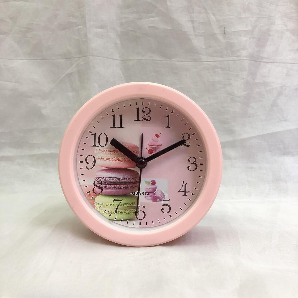 Réveil de table créatif circulaire multifonctionnel en plastique à quartz numérique pour chambre d'étudiant