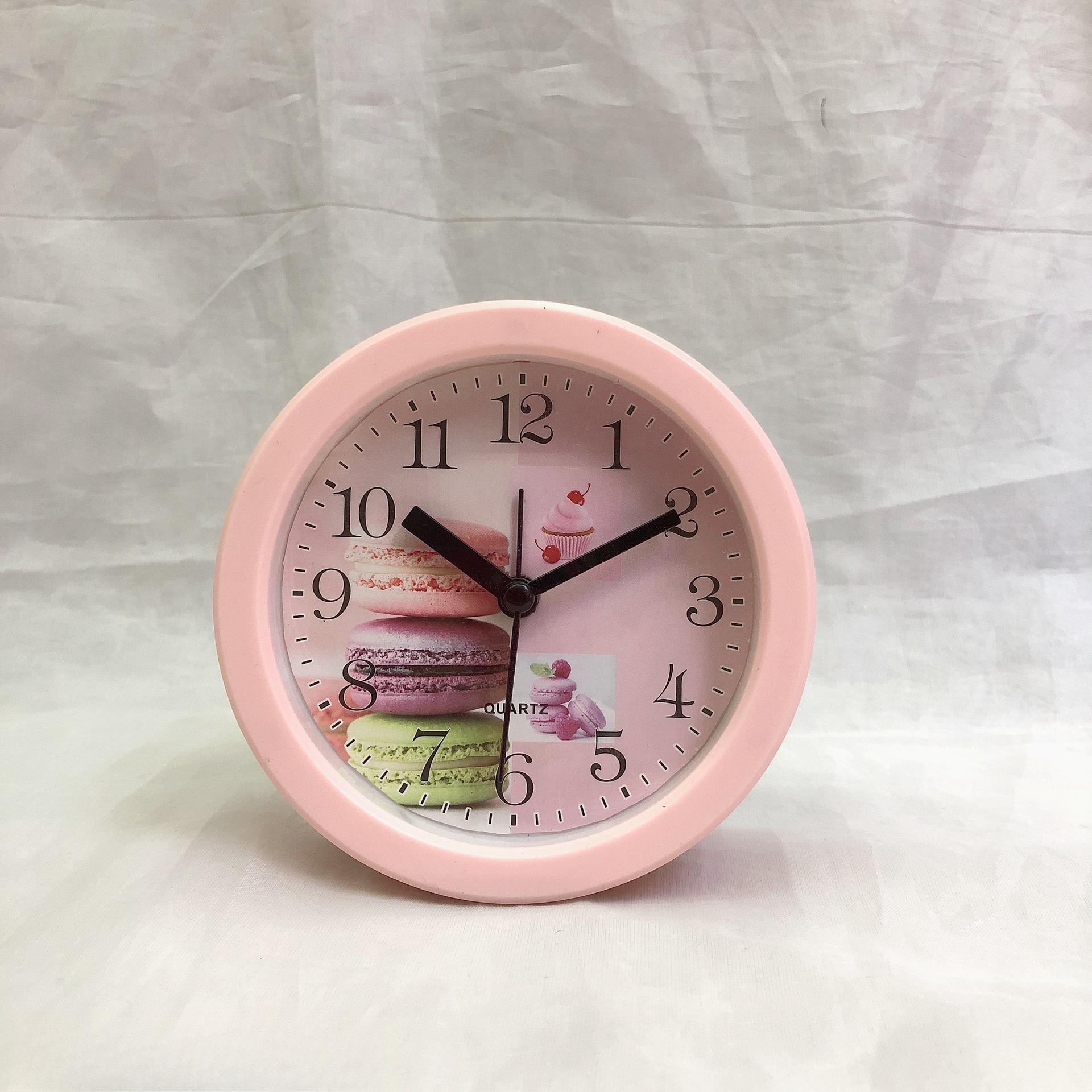

Креативные круглые многофункциональные пластиковые кварцевые цифровые студенческие настольные часы-будильник