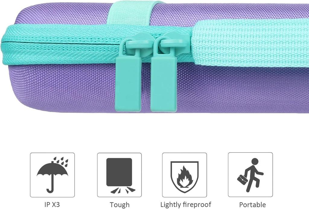 co2CREA Storage Case Compatible with Logitech POP KEYS K730 Mechanical Wireless Keyboard and M370 Mouse (Purple)