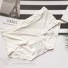 9908 Mid-Waist Ice Silk Women's Underwear - Solid Colors