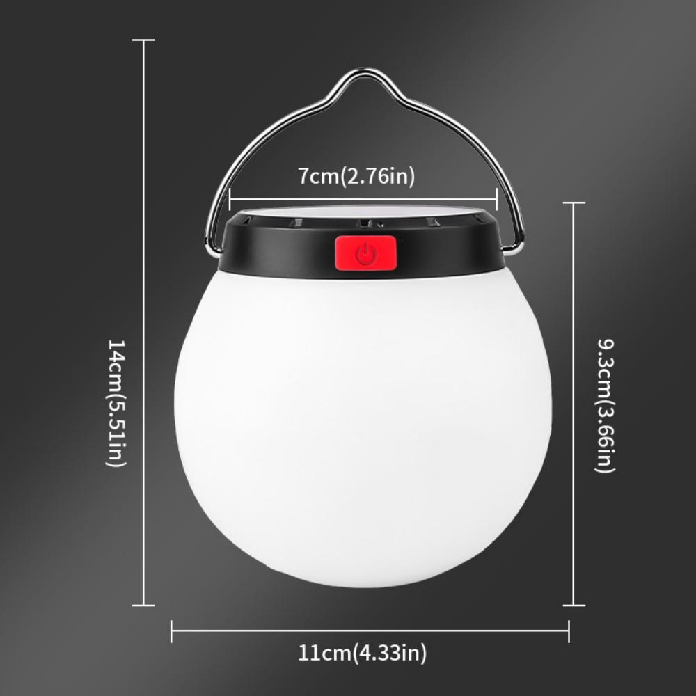 800mAH Solar LED Camping Lantern, 3 Modes Waterproof Portable Emergency Camping Outdoor Tent Light for Power Outage, Hiking, Hurricane, Patio, Yard