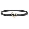 Ladies Belt Jeans Decorative Belt Wind Simple Leather Belt Trendy Love Buckle