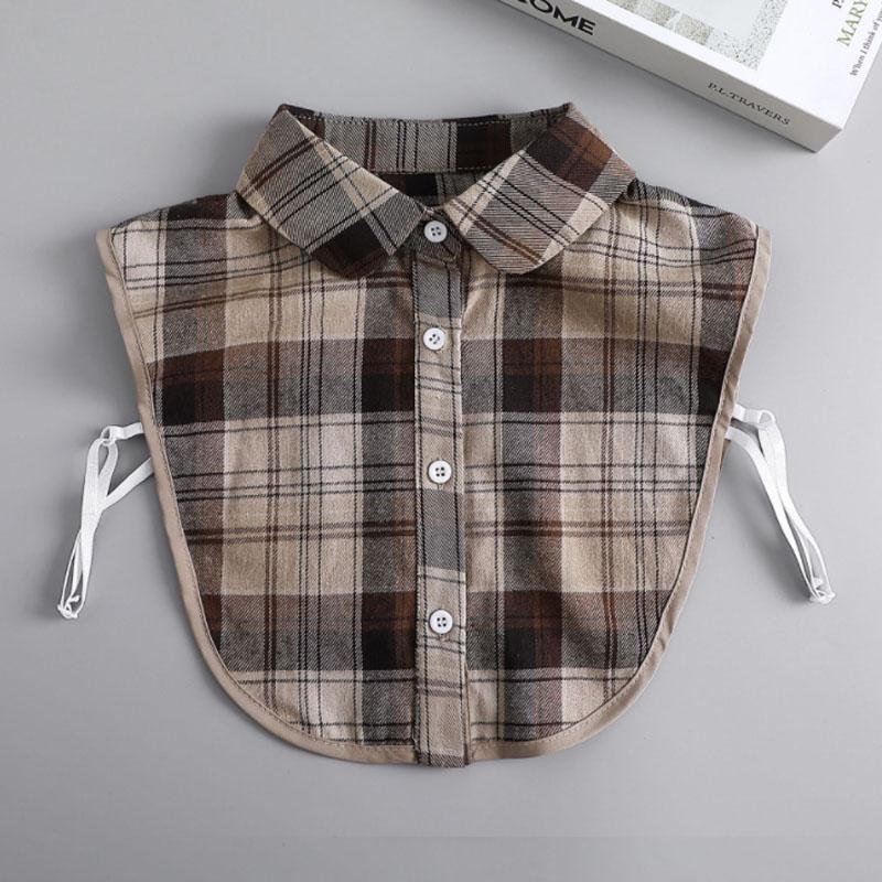 White Lapel Fake Collar Neck Decorative Chiffon Cotton Chocker Women Detachable False Collar Shirt Doll Lace Ladies Half Shirt