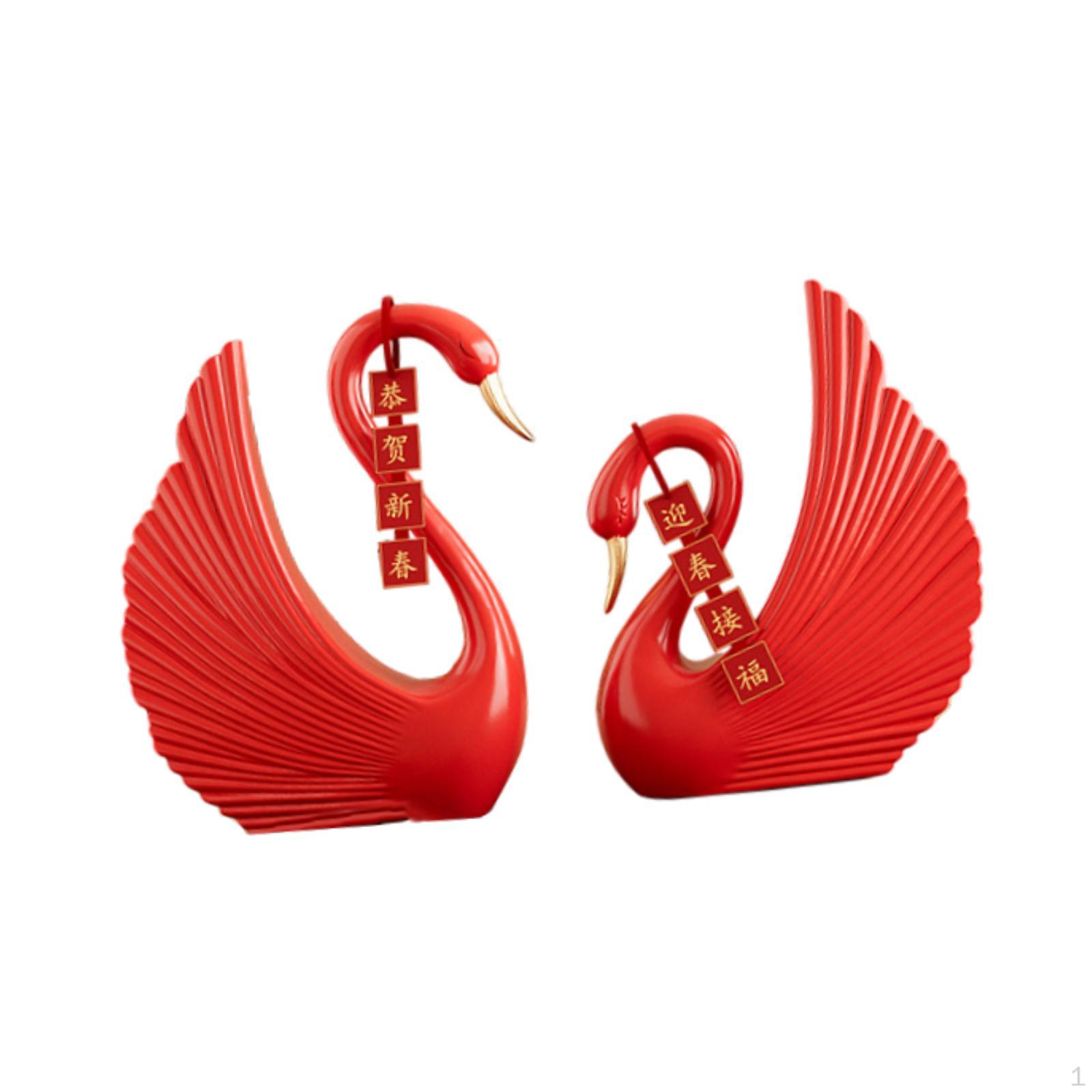 

Statue Desktop Decoration Realistic Decorative Creative Animal Sculpture Figurine for Party Red