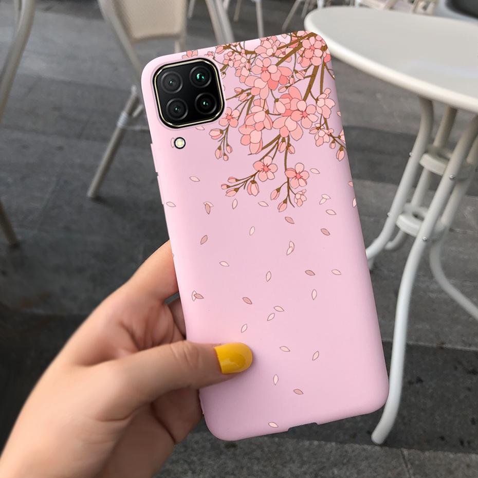 For Huawei P40 Lite Case Silicone Cute Cover Cases For Huawei P40 Lite E Cover Fundas P40Lite P 40 P40 Lite E TPU Coque Bumper
