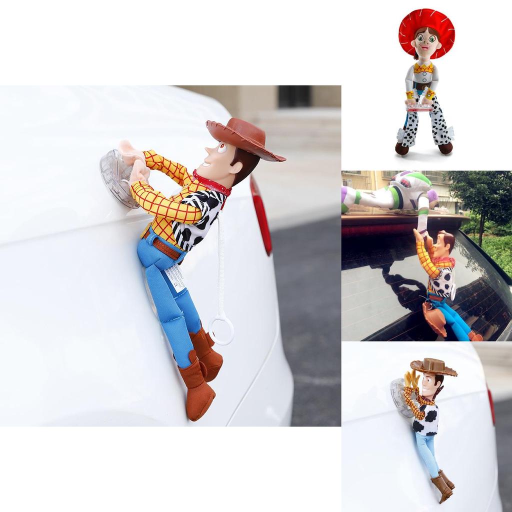 Vtipná 3D hračka Woody a Buzz z Příběhu hraček Panenka do auta Měkká plyšová hračka Perfektní pro sběratele nebo jako dárek Vysoce kvalitní materiál