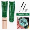 20mm Arc joint watch Strap For Rolex Genuine Leather watchband Submariner Daytona GMT men Original Style cowhide watch bracelet