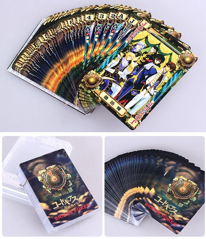Anime Code Geass Poker Cards Cartoon Accessories