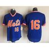 Vintage Baseballový dres New York Mets Unisex Bavlněná síťovina Vyšívaný Sportovní top Oblečení pro fanoušky Ležérní outfit