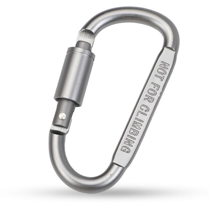 

1/4pcs Aluminum Alloy Carabiner Lightweight D-Ring Hiking Backpack Key Chain Clip Camping Travel Durable Sturdy Locking Buckle