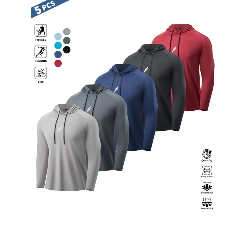 Mens UPF 50 Quick-Dry Hooded Sun Protection Fishing Jacket Outdoor Lightweight
