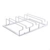 Hanging Stemware Holder Rack Metal Glass Organizer 3 Rows Organization Storage under