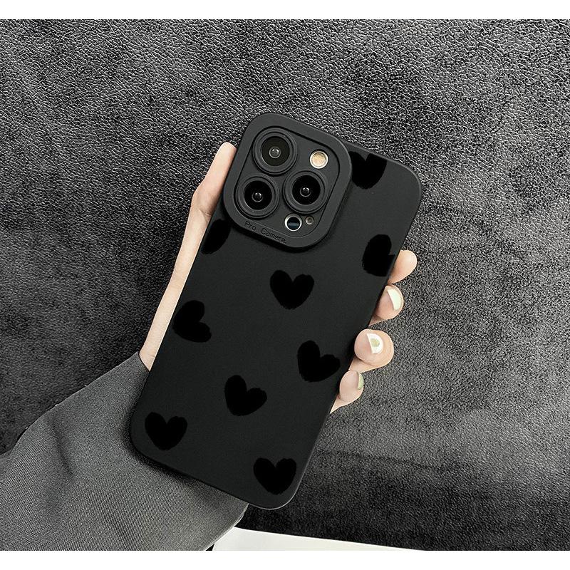 Black Love Heart Pupil Eye Case for iPhone 11/12/13/14/15/XSMAX